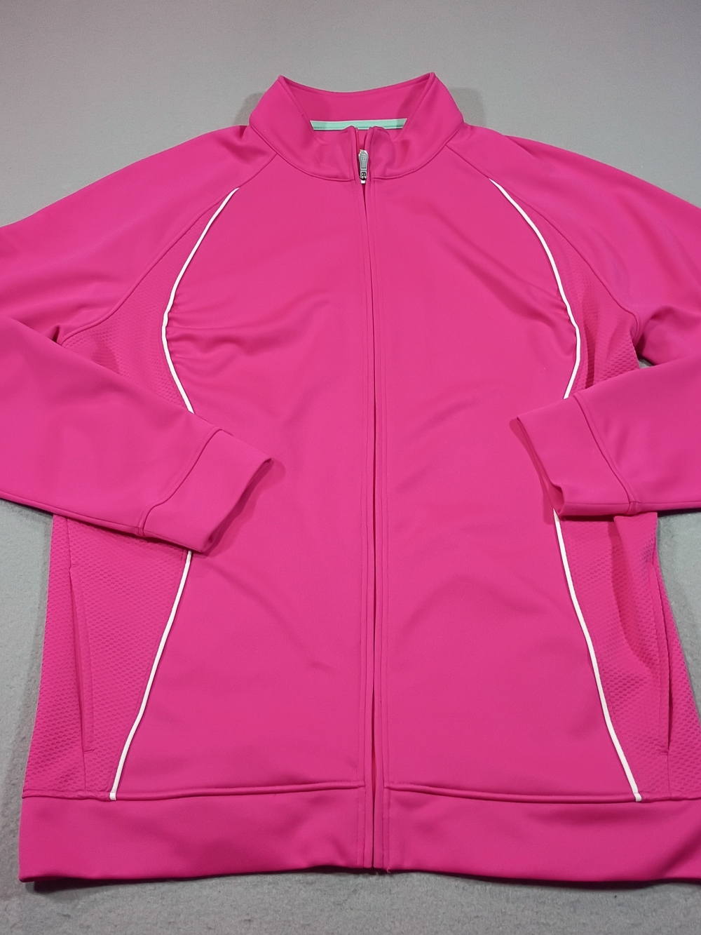 Pebble Beach Hot Pink Full-Zip Active wear Jacket Golf Tennis